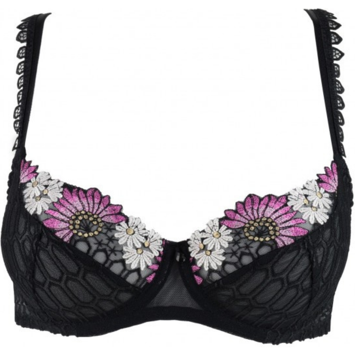 Bra Tulip Flower Power NOIR Louisa Bracq