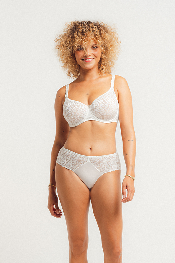 Molded bra Electric Waves NACRE Louisa Bracq