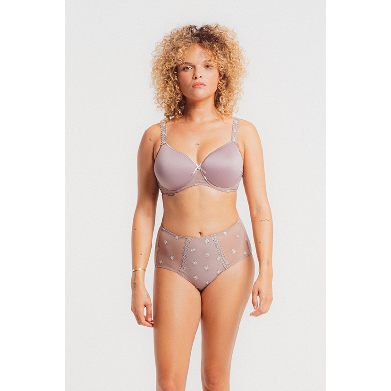 Soutien-gorge Spacer Chantilly Taupe Louisa Bracq