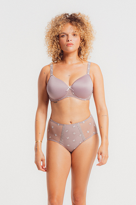 Soutien-gorge Spacer Chantilly Taupe Louisa Bracq