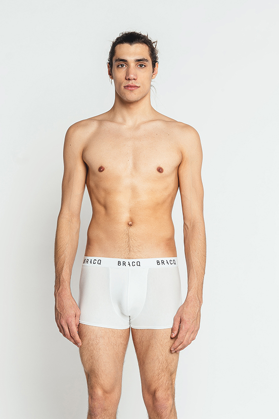 Boxer Short Basic Range BLANC Louisa Bracq