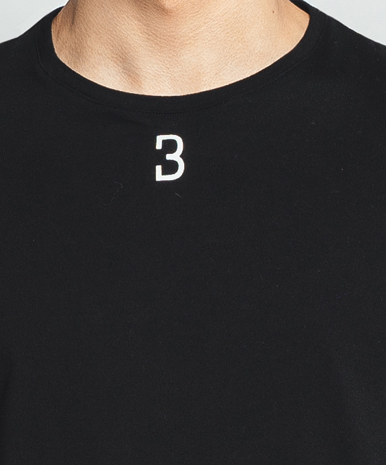 Black Basic Range -  T-shirt col rond  - NR0