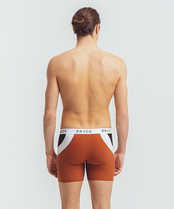 Skyline Korte boxershort NOIR BLANC Brown Louisa Bracq
