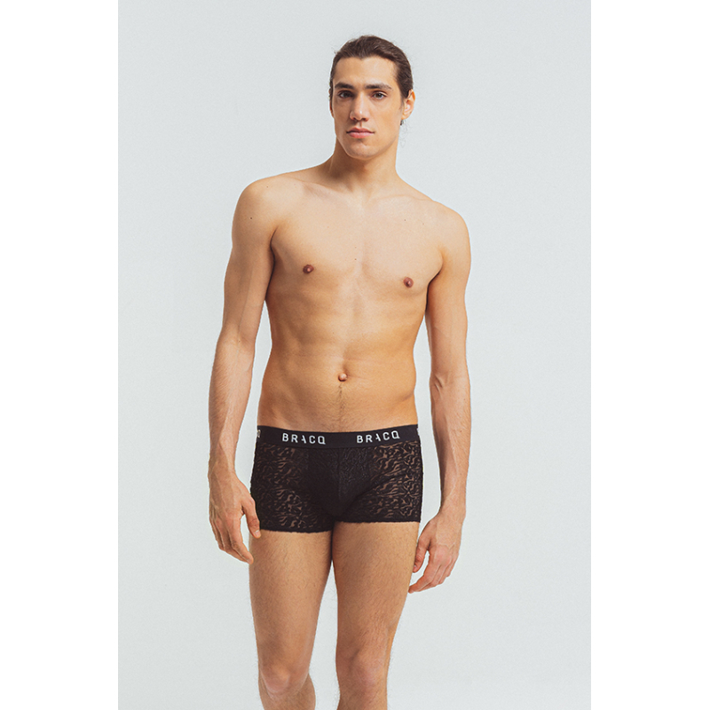 Korte boxershort Electric Waves NOIR Louisa Bracq