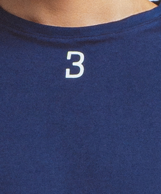 Navy Basic Range - T-shirt col rond