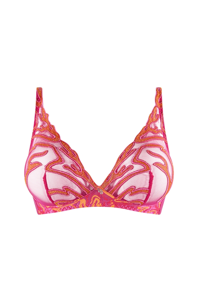 Soutien-gorge sans armatures fuschia grenat Louisa Bracq 2