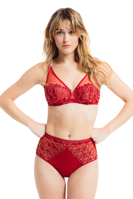 Burning love - Bra - Scarf