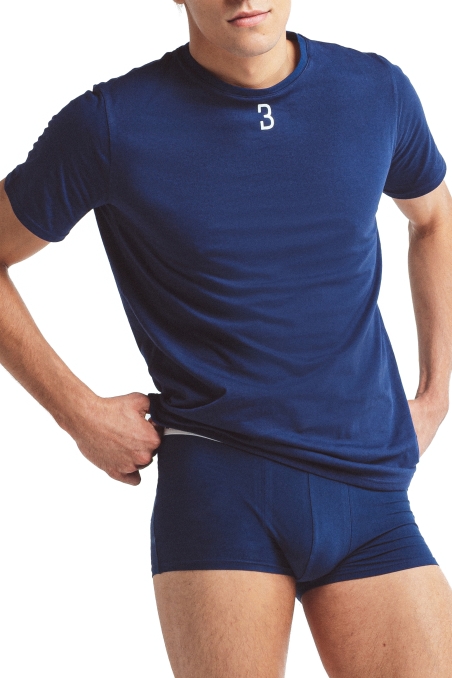 NAVY BASIC RANGE – T-SHIRT MET RONDE HALS