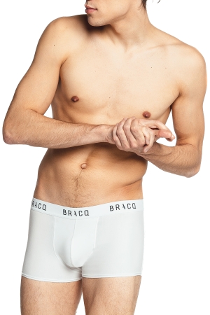 Boxer Court Basic Range Blanc Louisa Bracq