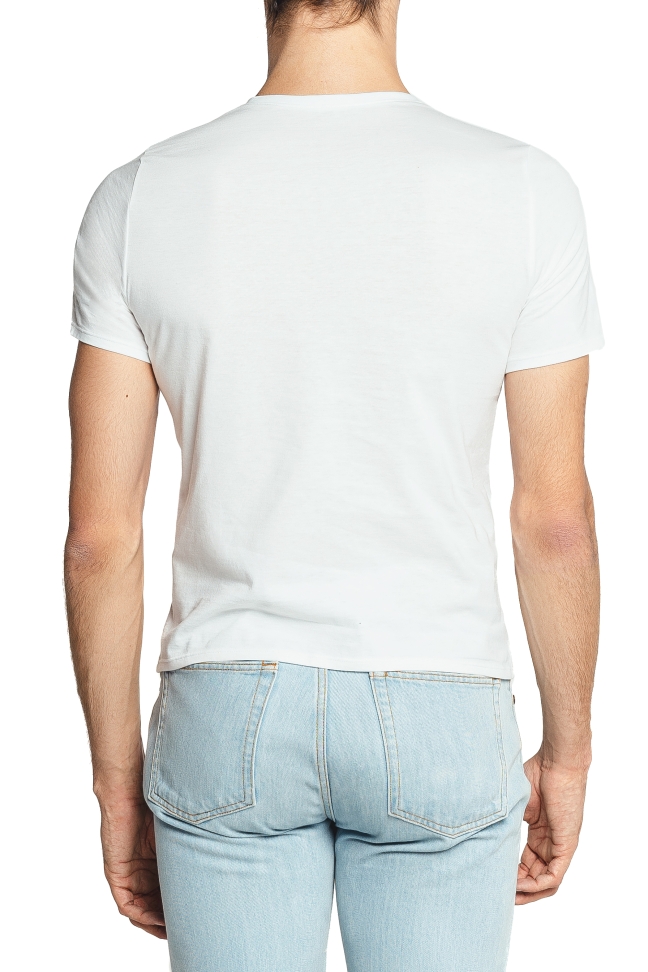 WHITE BASIC RANGE - T-SHIRT COL V