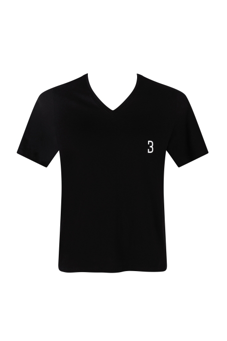 BLACK BASIC RANGE – V-HALS T-SHIRT